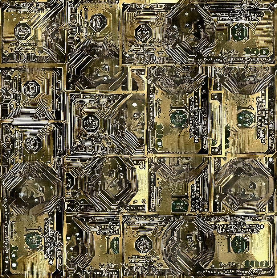 Dollars pattern Digital Art by Bruce Rolff