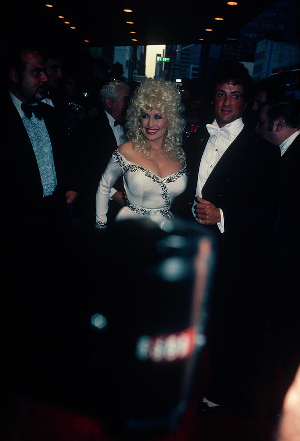 Dolly Parton And  Sylvester Stallone Photograph by Art Zelin