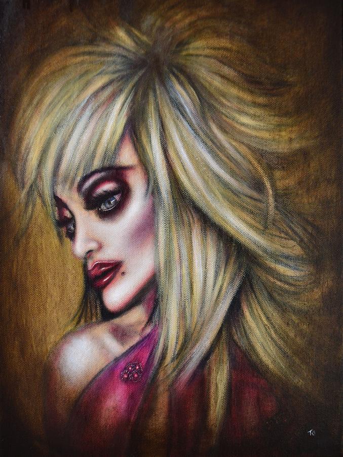 Dolly Parton in Devotion  Painting by Tiago Azevedo