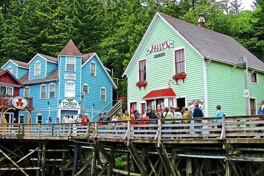 Dolly's House on Creek Street in Ketchikan, Alaska Photograph by Ruth Hager