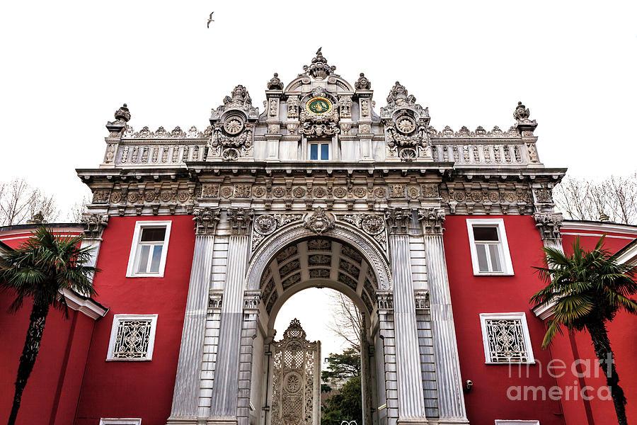 Dolmabahce Palace Imperial Gate in Istanbul Photograph by John Rizzuto
