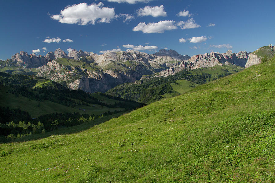 Dolomite Mountains And Meadow Photograph by John Kieffer