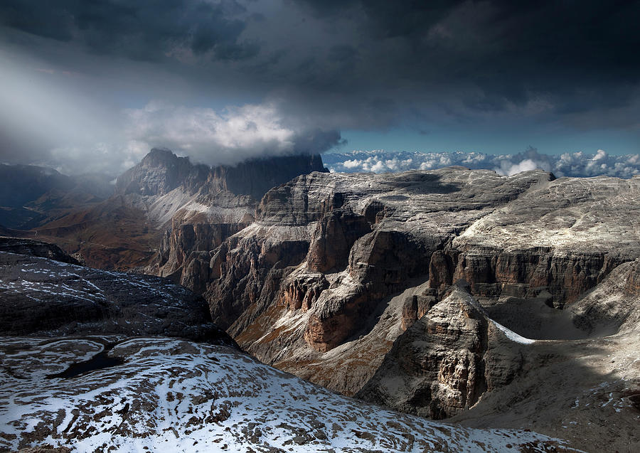 Mountain Photograph - Dolomites Gorge by Nicolas Schumacher