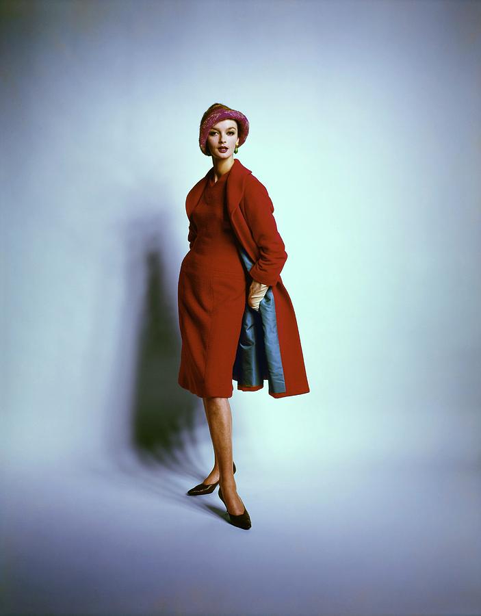 Dolores Hawkins In Pattullo-jo Copeland Photograph by Bert Stern