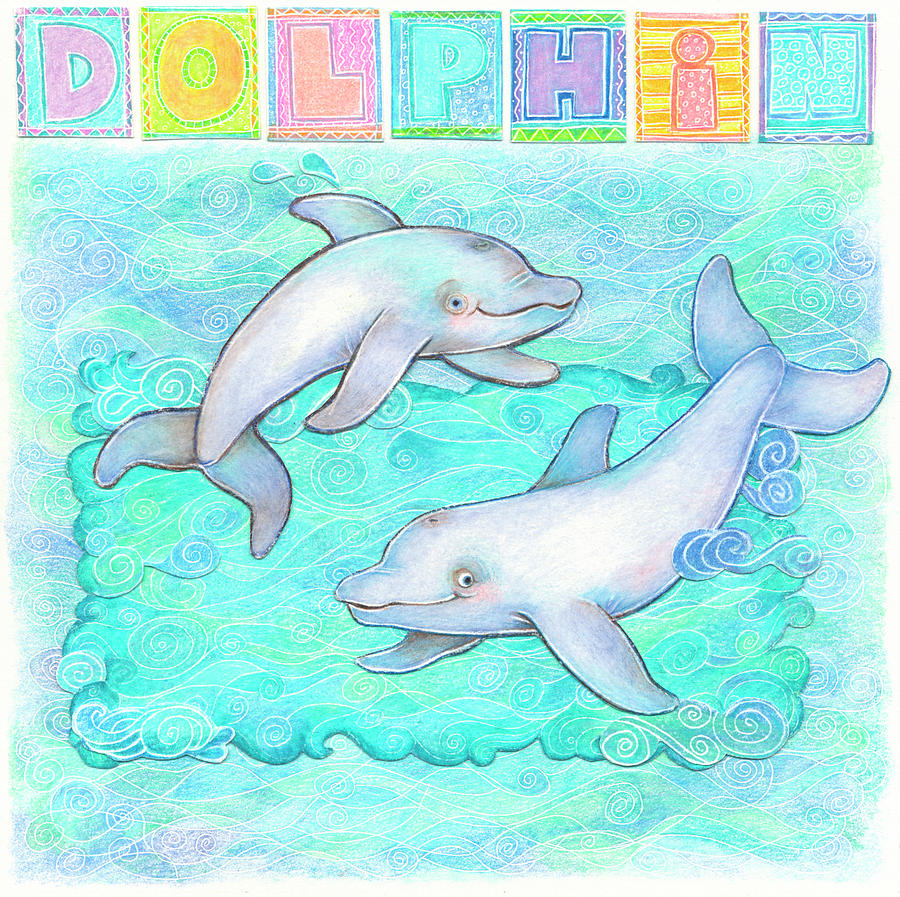 Dolphin Mixed Media - Dolphin by Cheryl Piperberg