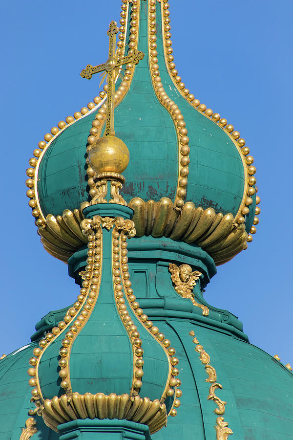 Architecture Photograph - Dome Detail, St Andrews Church, Kiev by William Sutton