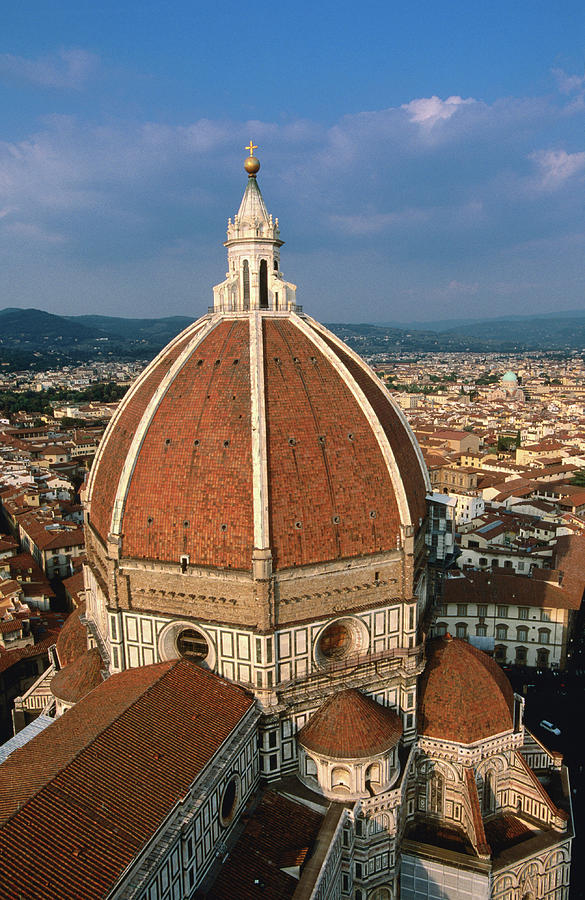 Dome Of Duomo From Campanile, Florence Photograph by John Elk Iii