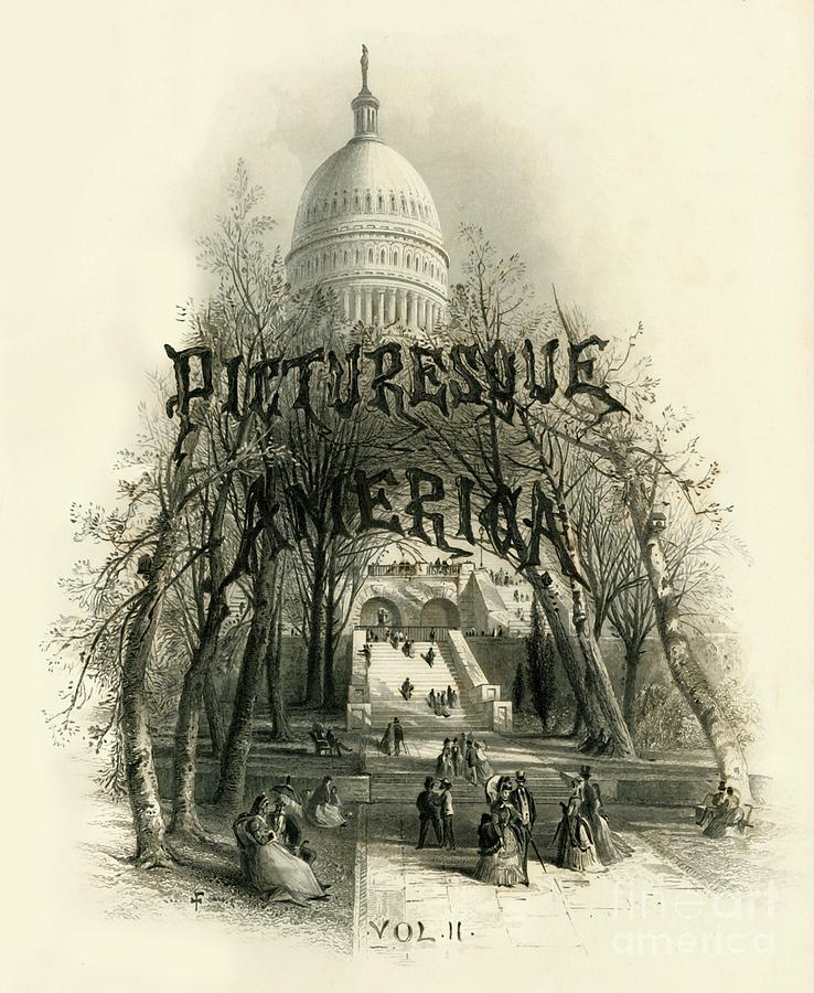 Dome Of The Capitol Drawing by Print Collector