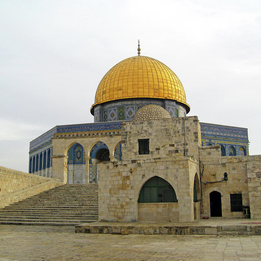 Dome of the Rock Arches Photograph by Munir Alawi