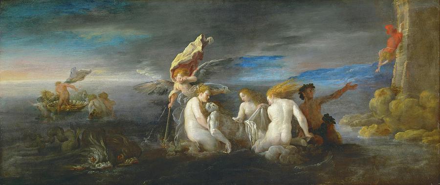 DOMENICO FETTI Hero Mourning the Dead Leander. Date/Period 1621 - 1622. Painting. Painting by Domenico Fetti