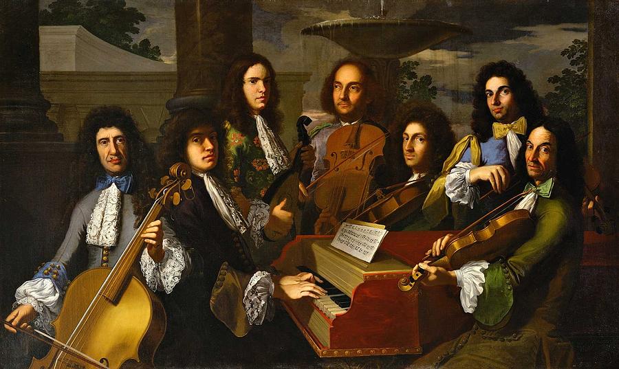 Domenico Gabbiani - The Musicians Of Prince Ferdinando De Medici C.1685 Painting