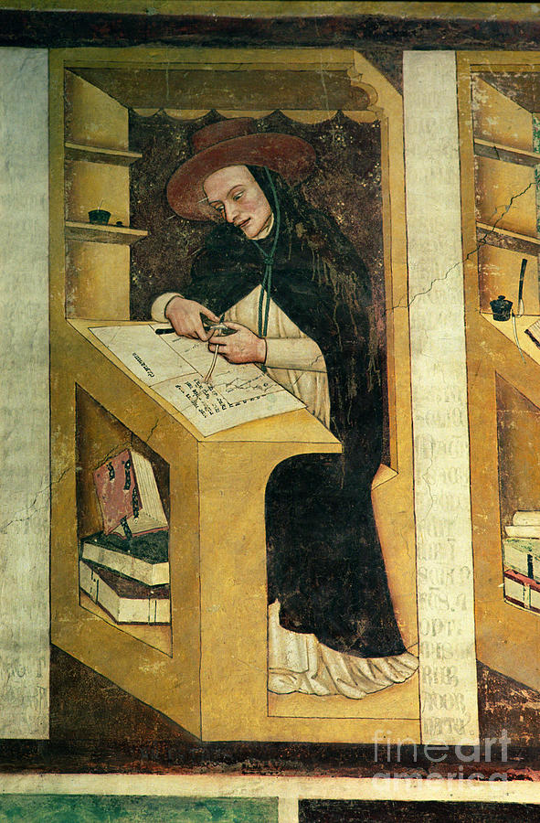 Dominican Monk At His Desk, From The Cycle Of 'forty Illustrious ...