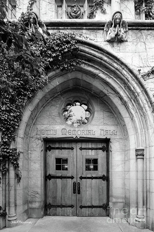 Chicago Photograph - Dominican University Lewis Hall Doorway by University Icons
