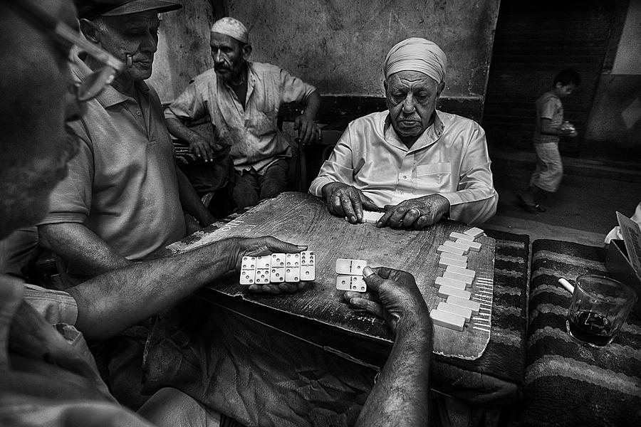 Documentary Photograph - Dominoes by Shadyessam
