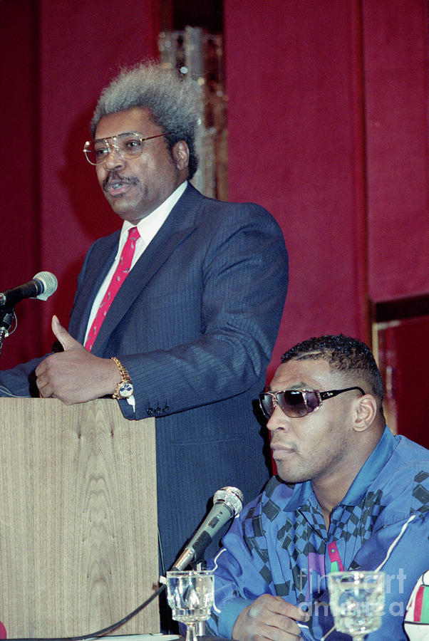 Don King Addresses Press, Mike Tyson Photograph by Bettmann