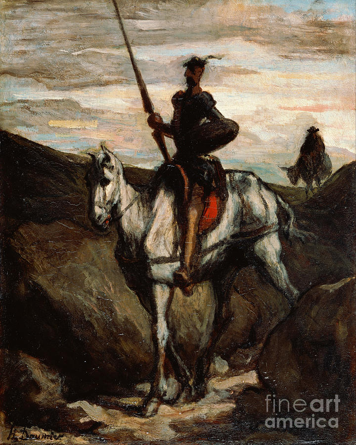 Don Quixote In The Mountains. Artist Drawing by Heritage Images