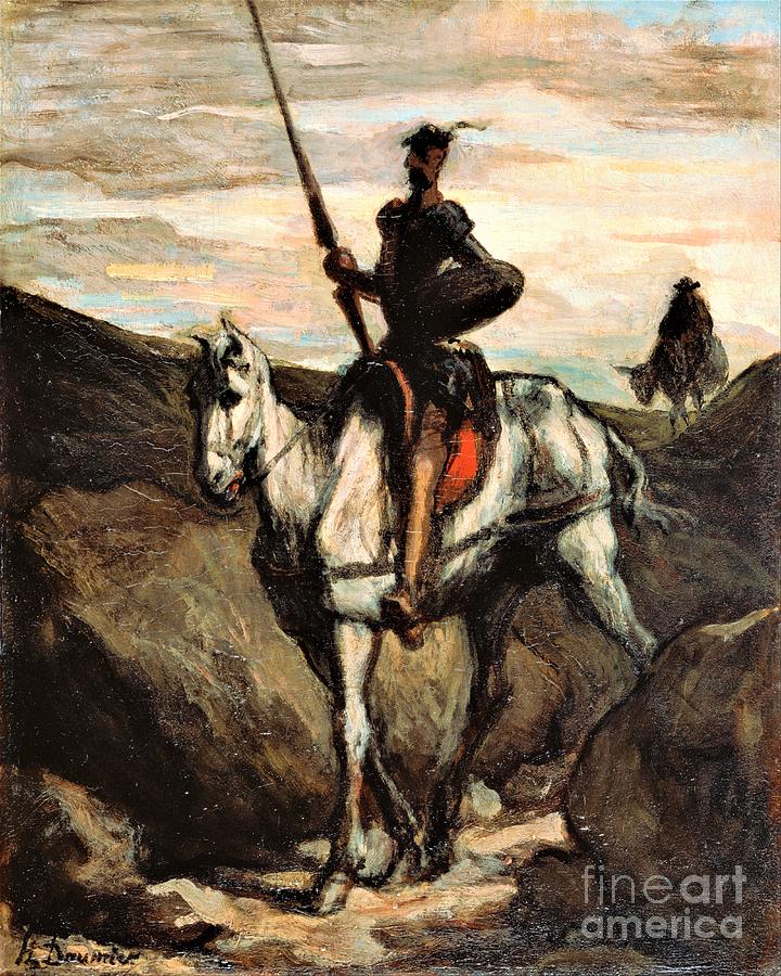 Mountain Painting - Don Quixote by Thea Recuerdo