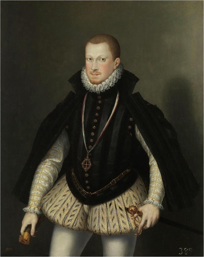Don Sebastian, King of Portugal. 1574 - 1578. Oil on ca... Painting by Alonso Sanchez Coello -1531-1588-