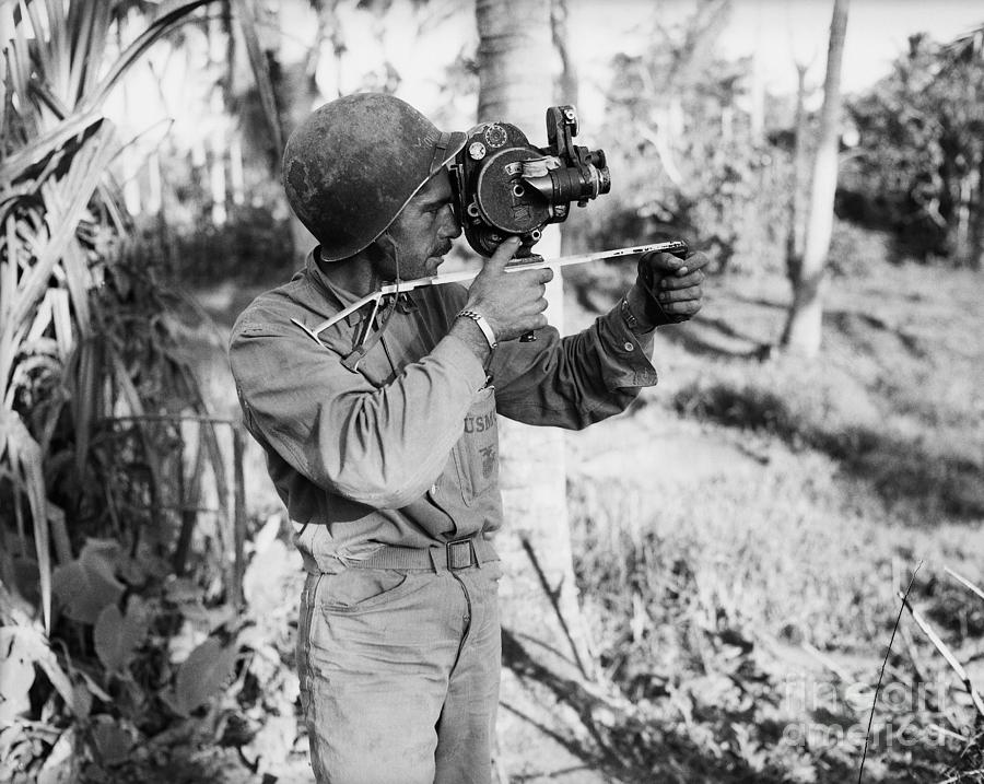 Don Senick Taking Newsreel Footage Photograph by Bettmann Don Senick Taking Newsreel Footage Photograph by Bettmann