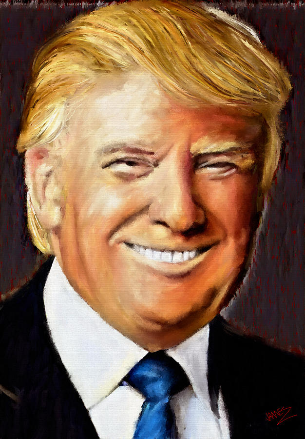 Donald Trump Painting by James Shepherd