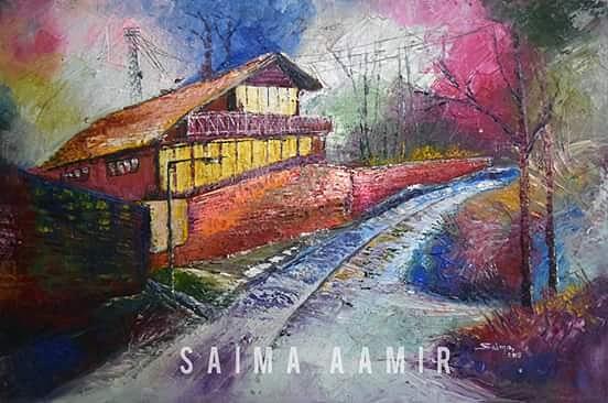 Impressionism Painting - Donga Gali by Saima Aamir