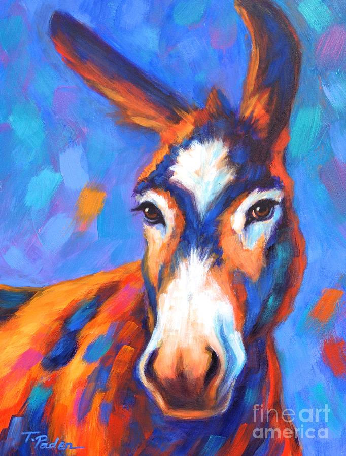 Donkey Painting - Donkey Hoty by Theresa Paden