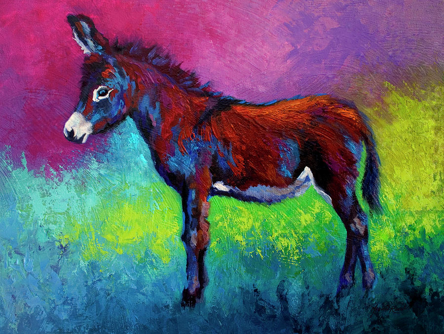 Animal Painting - Donkey Jenny by Marion Rose