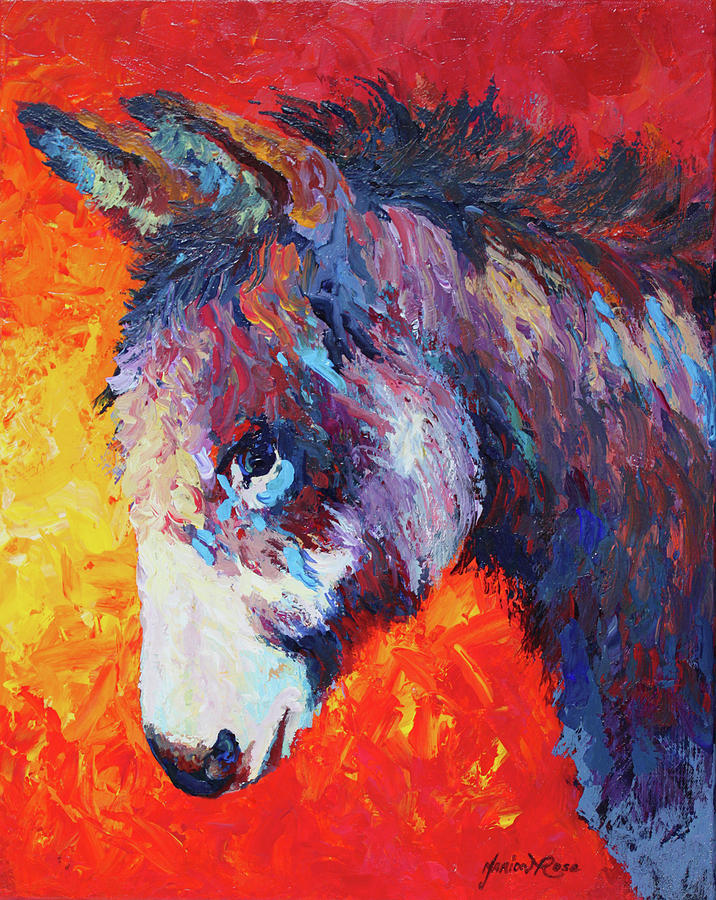 Animal Painting - Donkey V by Marion Rose