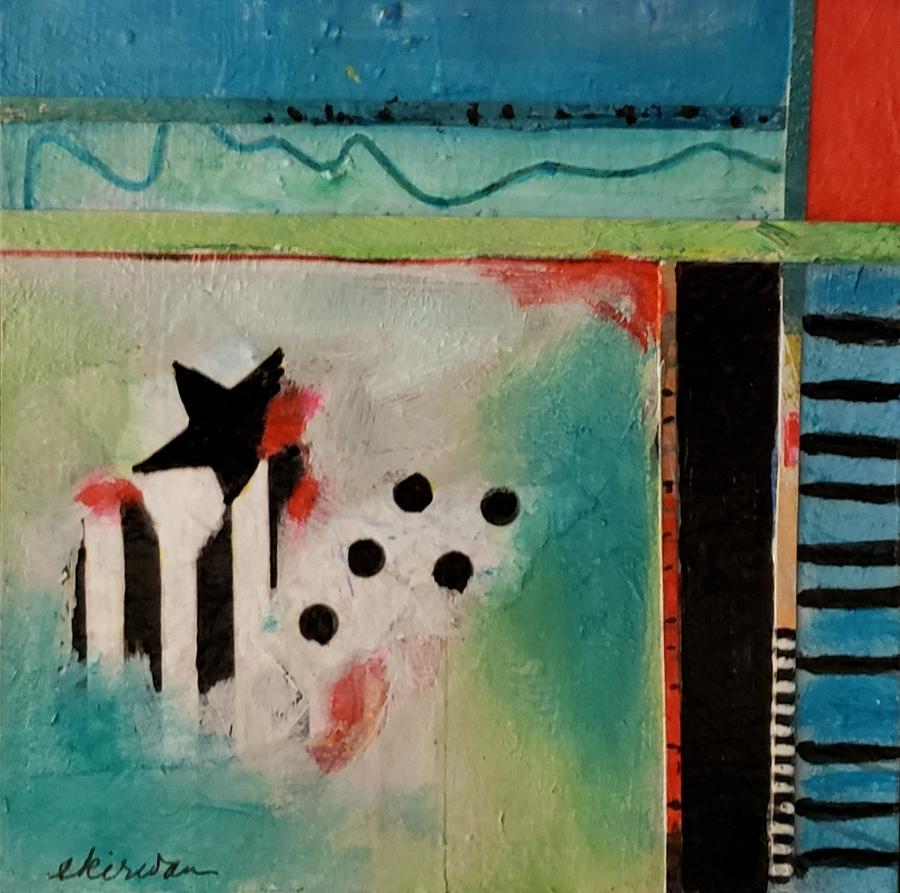 Abstract Mixed Media - Dont and Stripes by Ellen Kirwan Abstract Mixed Media - Dont and Stripes by Ellen Kirwan