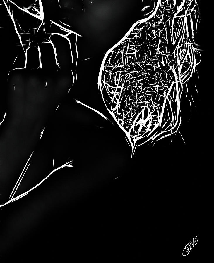Male Digital Art - Dont Be Shy by Steve K Male Digital Art - Dont Be Shy by Steve K