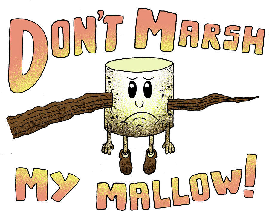 Typography Photograph - Dont Marsh My Mallow by Steven Wilson