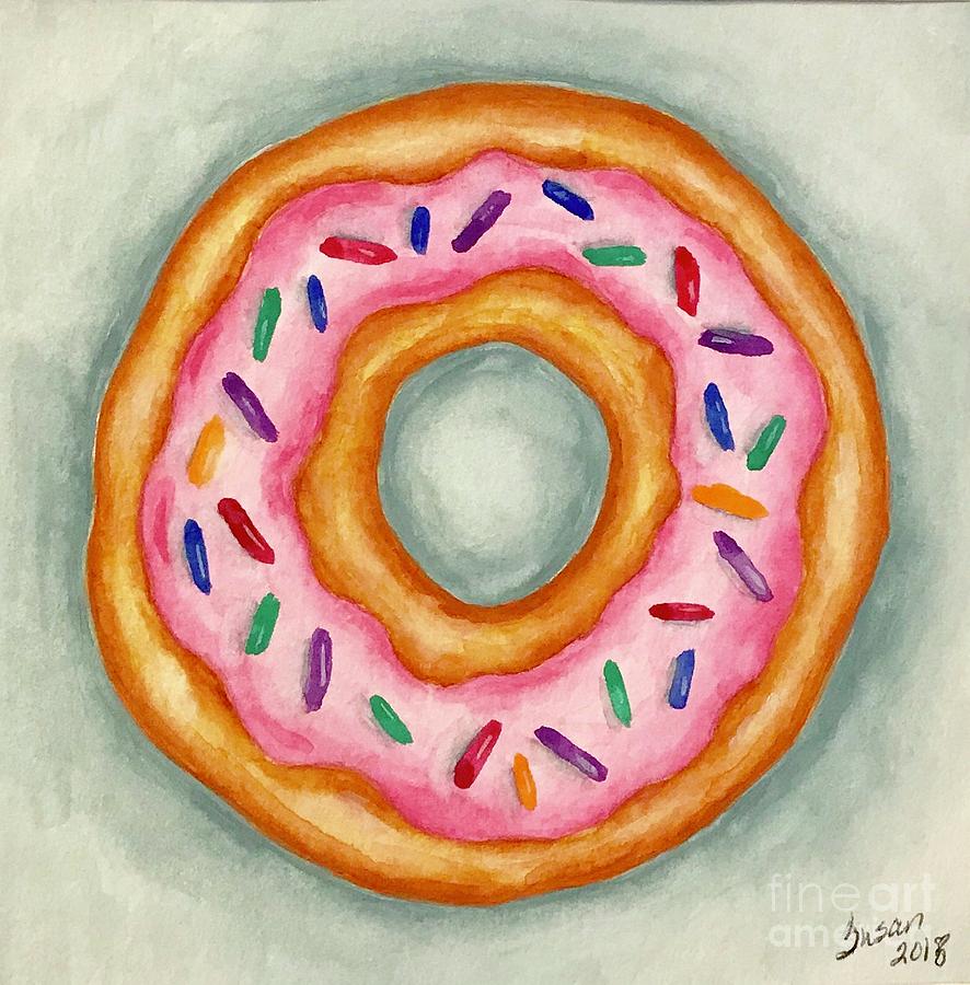 Donut Painting by Susan Cliett
