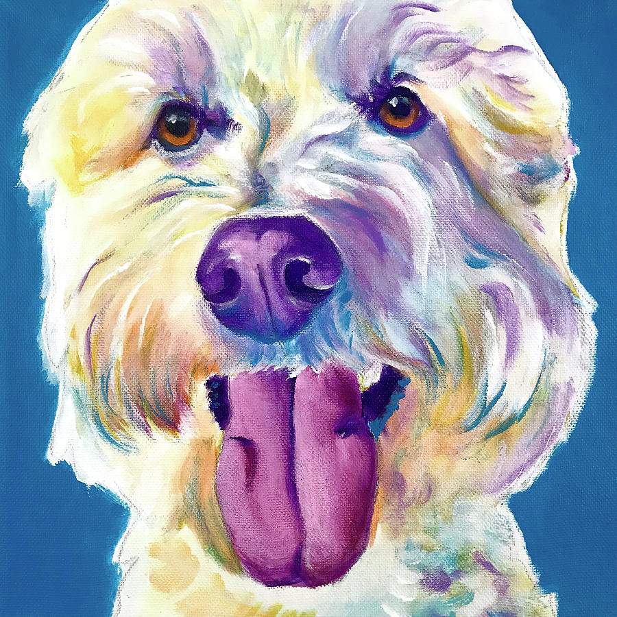 Animal Painting - Doodle - Hank by Dawgart