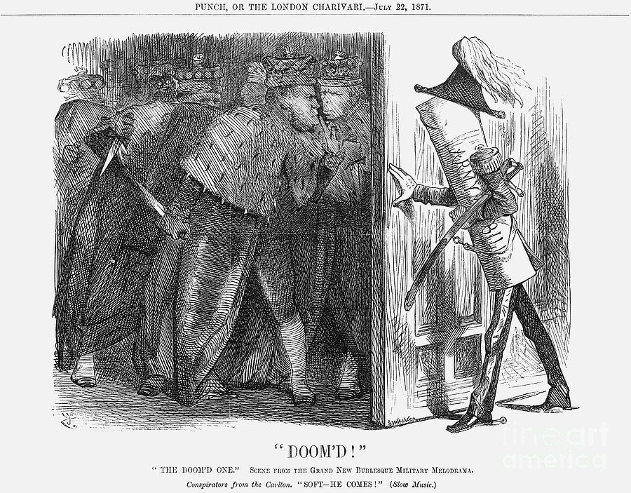 Doomd, 1871. Artist John Tenniel Drawing by Print Collector