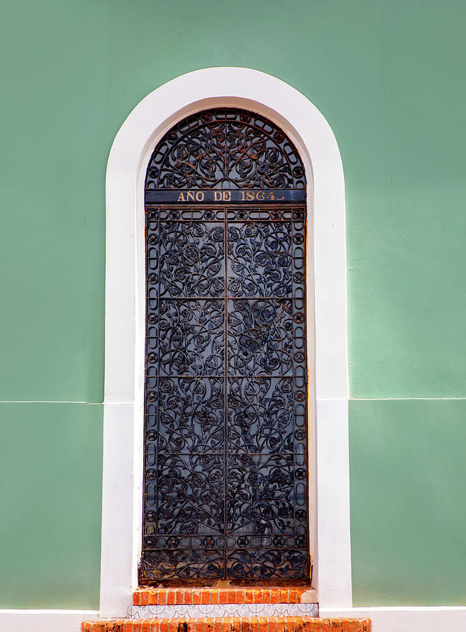 Door Detail, Old San Juan, Pr Digital Art by Claudia Uripos