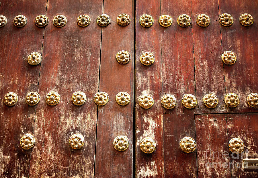 Door Details in Seville Photograph by John Rizzuto