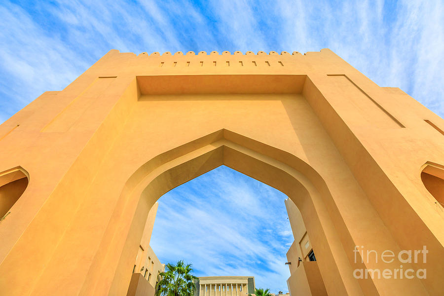 Door entrance at Katara Village Photograph by Benny Marty
