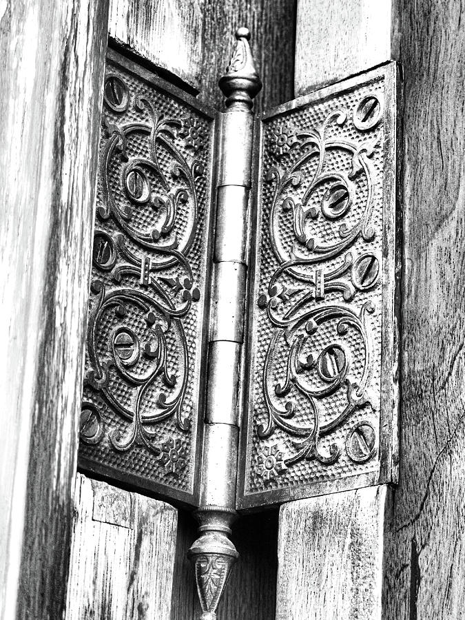 Door hinges, Chapultepec, Mexico Photograph by Segura Shaw Photography