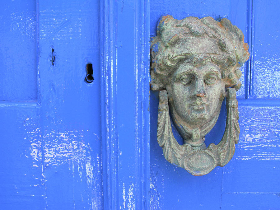 Door Knocker, Loutro, Crete, Greece Photograph by Steve Outram Door Knocker, Loutro, Crete, Greece Photograph by Steve Outram