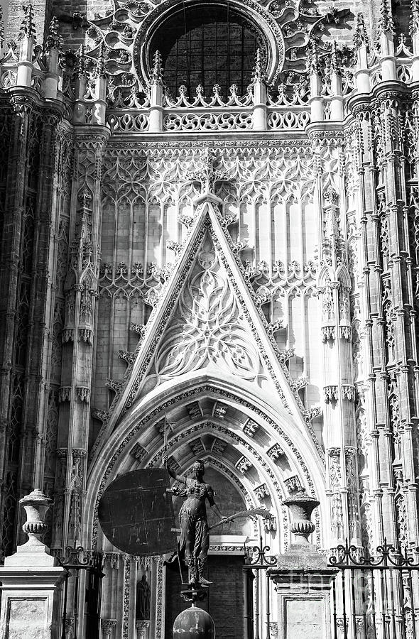 Door of the Prince at Seville Cathedral Photograph by John Rizzuto