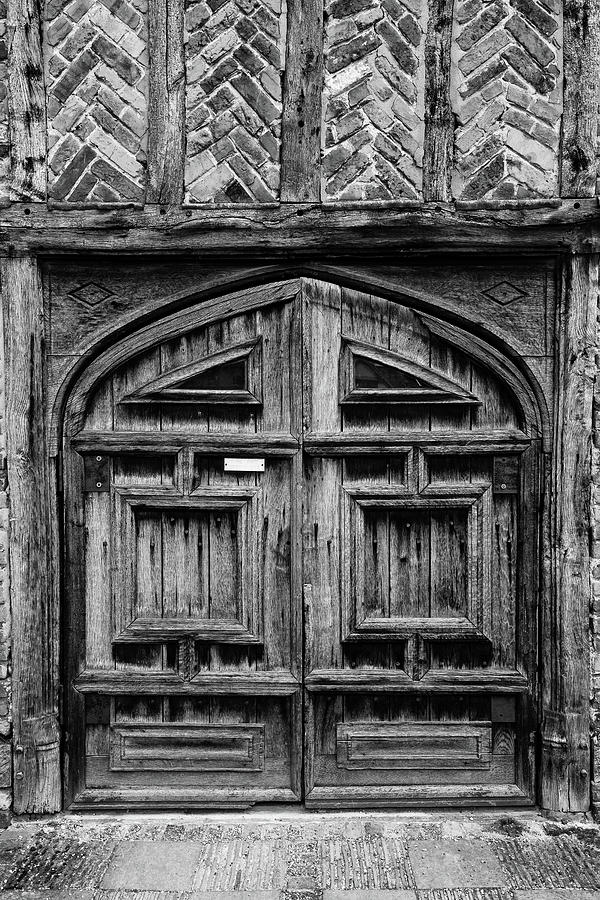 Door to a Black and White Past Photograph by Chris Buff