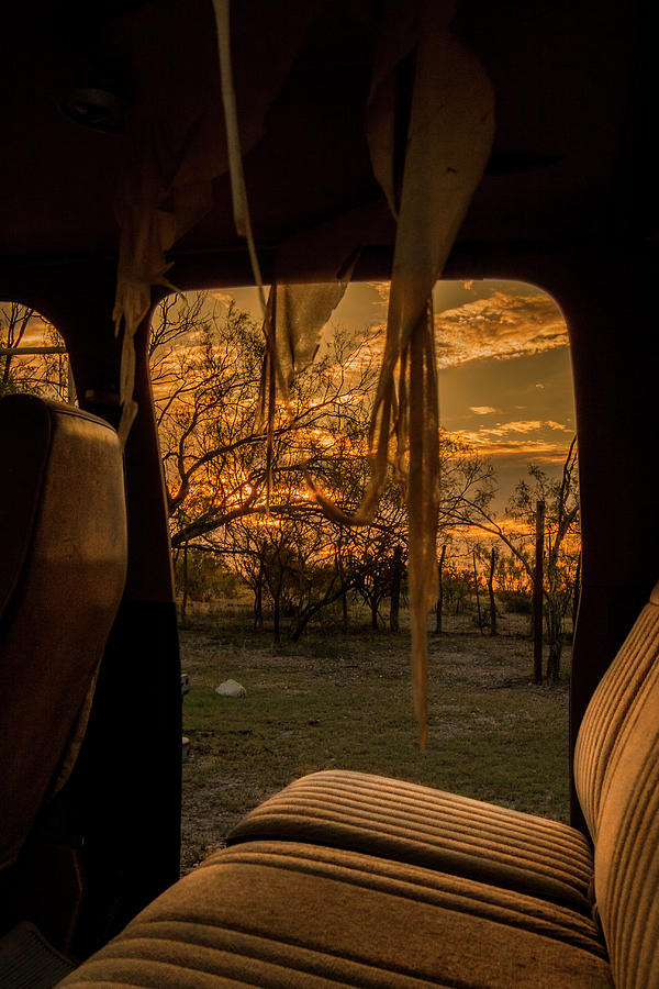 Door way to a Texas sunrise Photograph by Jason Hughes