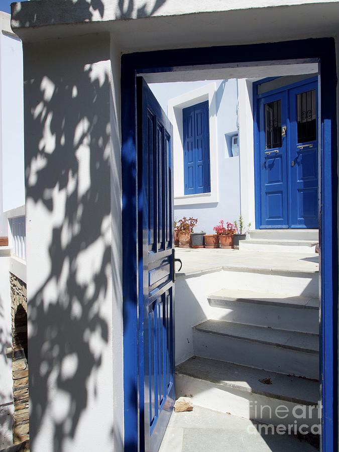 Doorways to the Greek Islands Photograph by L Bosco