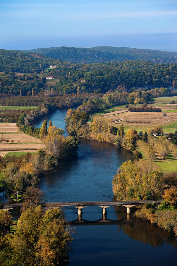 Dordogne River Valley Photograph by Walter Bibikow