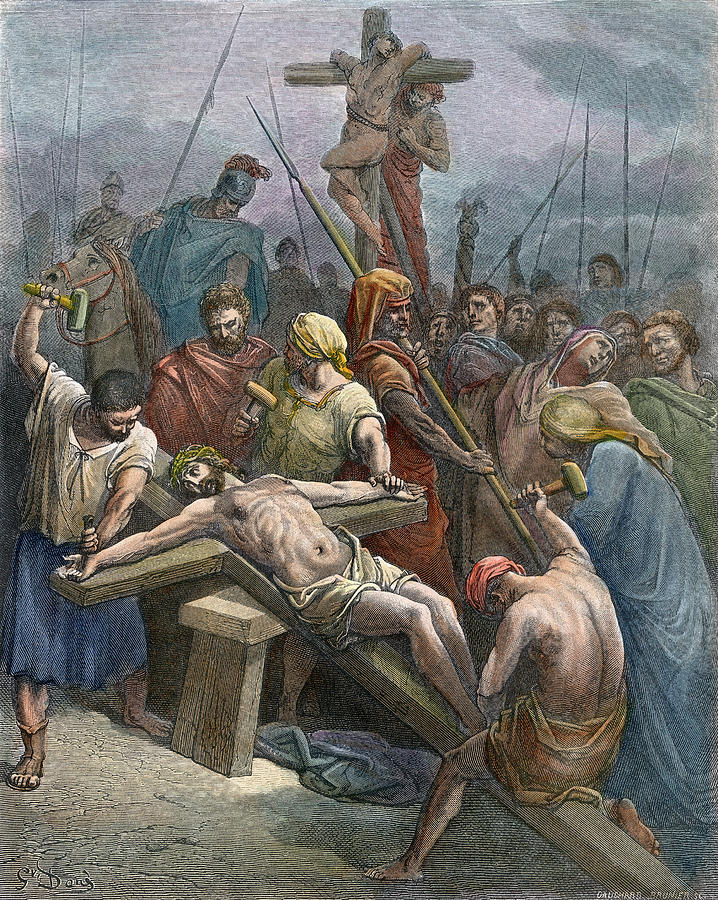 Crucifixion #1 Painting by Gustave Dore