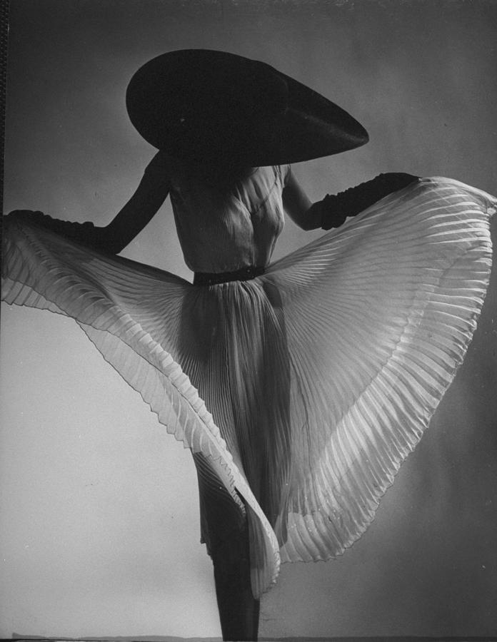 Dorian Leigh Models A Hat Photograph by Gjon Mili Dorian Leigh Models A Hat Photograph by Gjon Mili