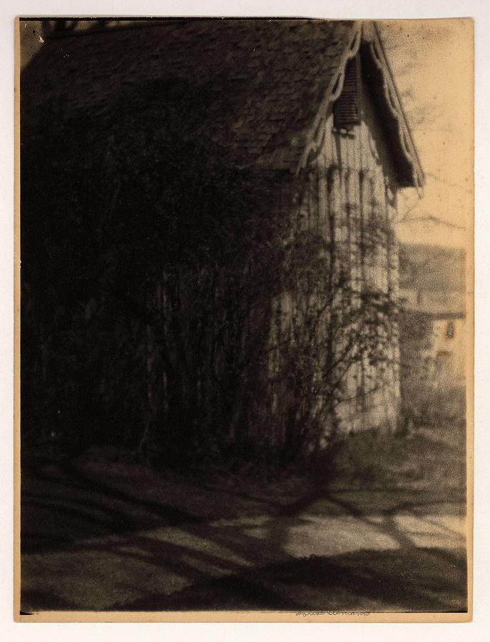 Doris Ulmann   1882-1934 , Churchill Weavers  illegible  Berea Ky. Building with small, shuttered wi Painting by Celestial Images