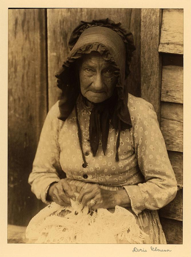 Doris Ulmann 1882-1934 , Elderly Woman In Bonnet, Seated, Making Lace ...