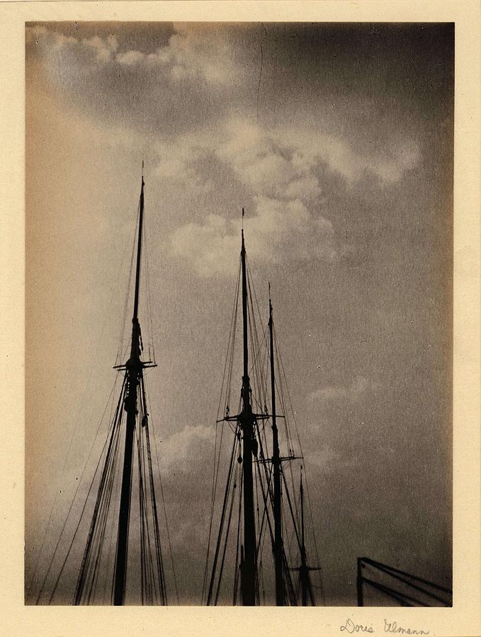 Architecture Painting - Doris Ulmann   1882-1934 , Masts  Masts of ships outlined against sky by Celestial Images