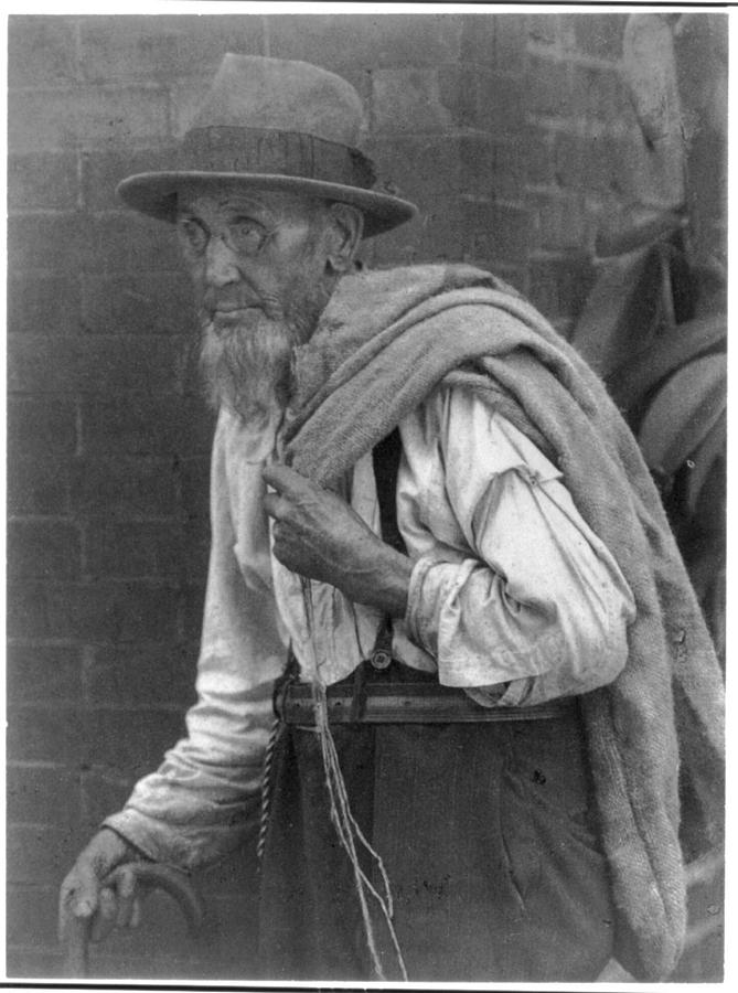 Doris Ulmann 1882-1934, Old man with empty sack, no. 1 Painting by ...